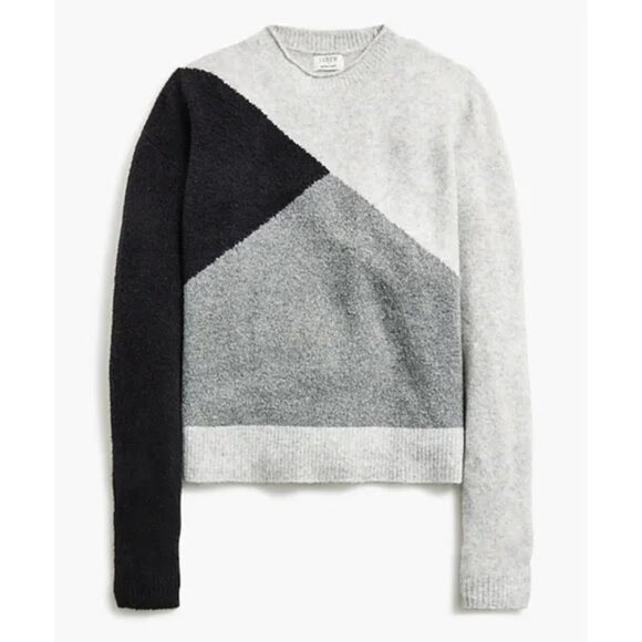 J. Crew Extra-Soft Colorblock Mock Neck Sweater Merino Wool Blend NWT - Picture 12 of 12